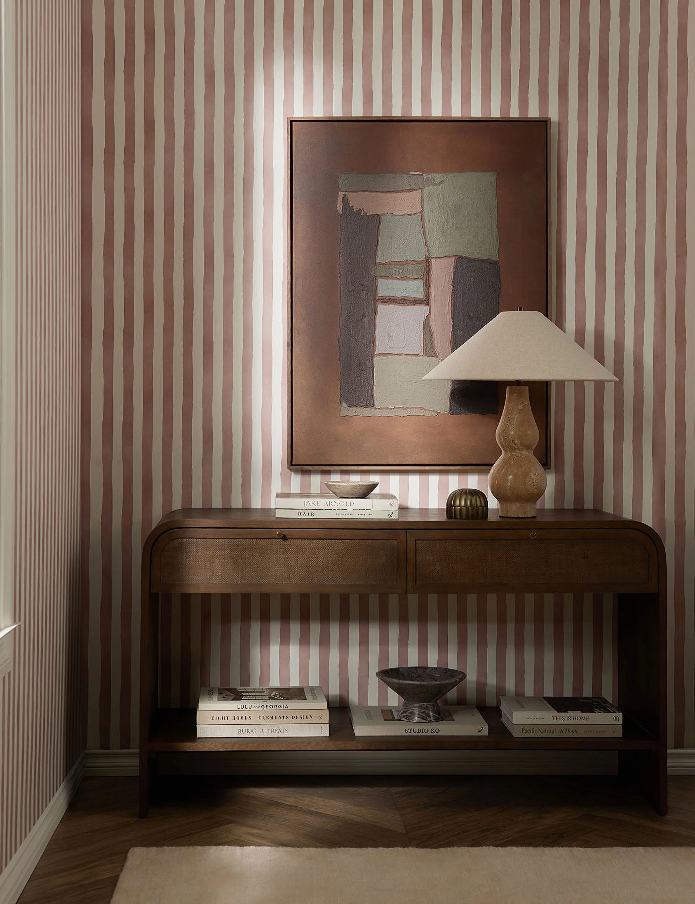 Painterly Stripe Wallpaper by Sarah Sherman Samuel - Image 8
