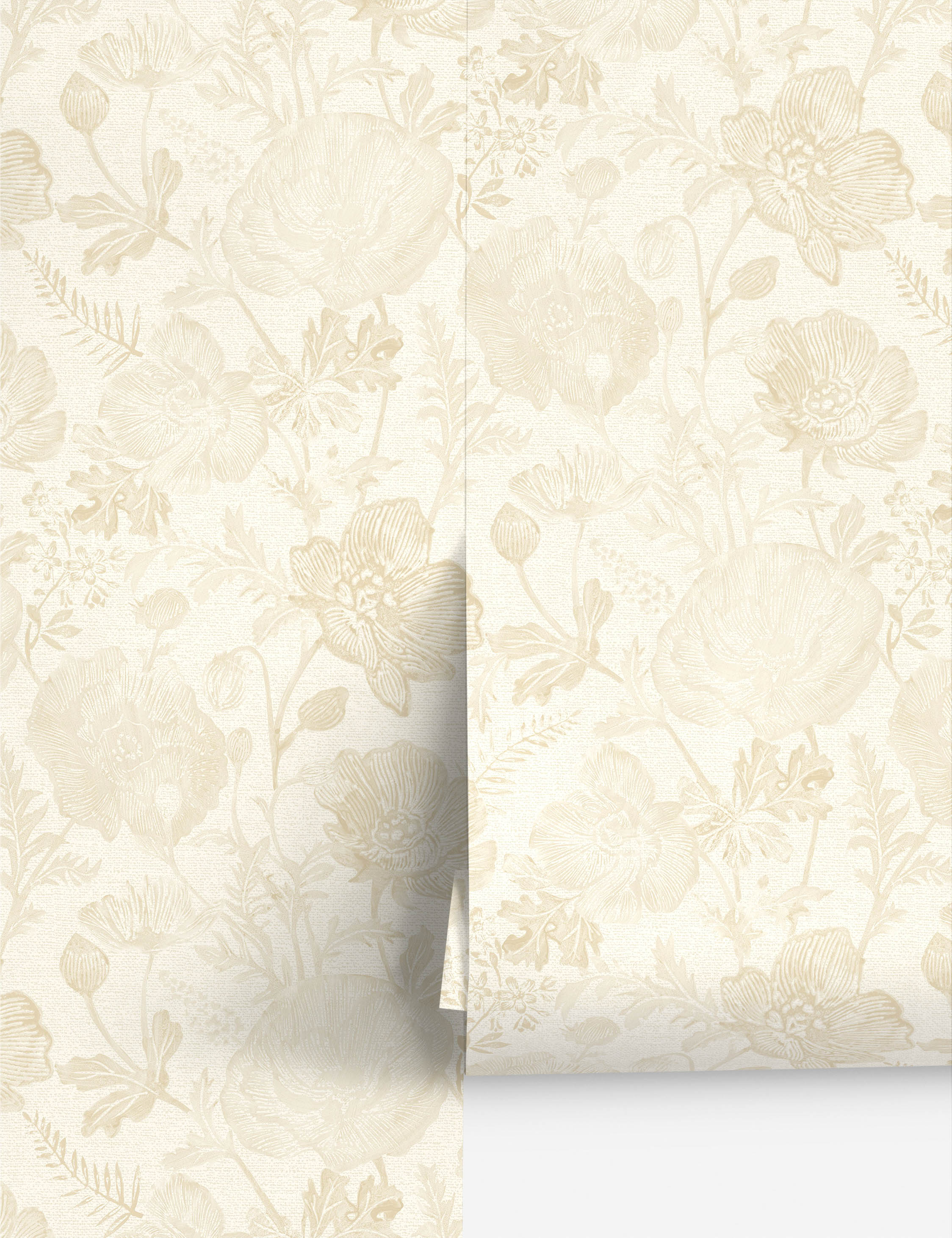 Poppies Textured Peel + Stick Wallpaper by Pure Salt - Image 2