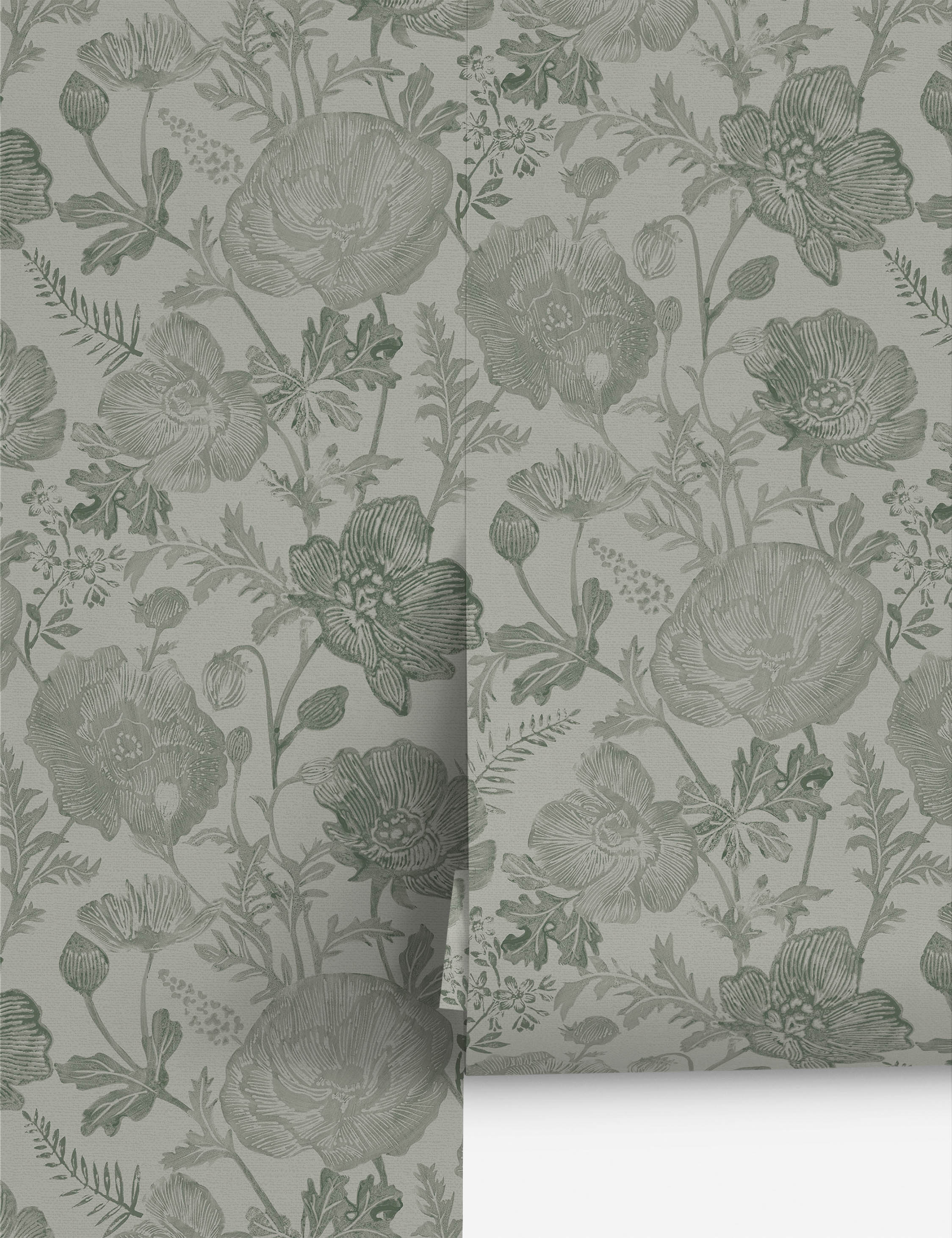 Poppies Textured Peel + Stick Wallpaper by Pure Salt - Image 8