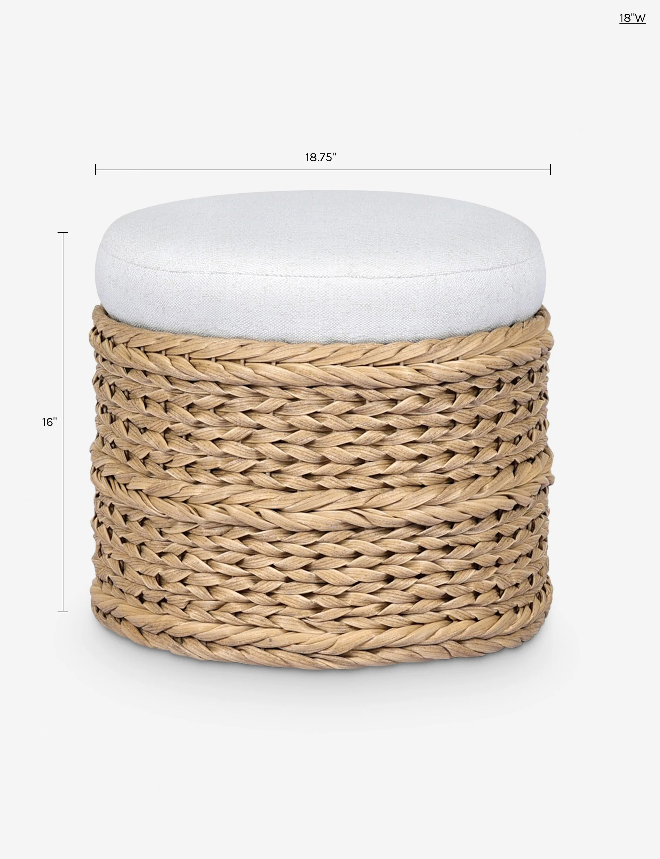 Rowan Indoor / Outdoor Round Ottoman by Amber Lewis x Four Hands - Image 11