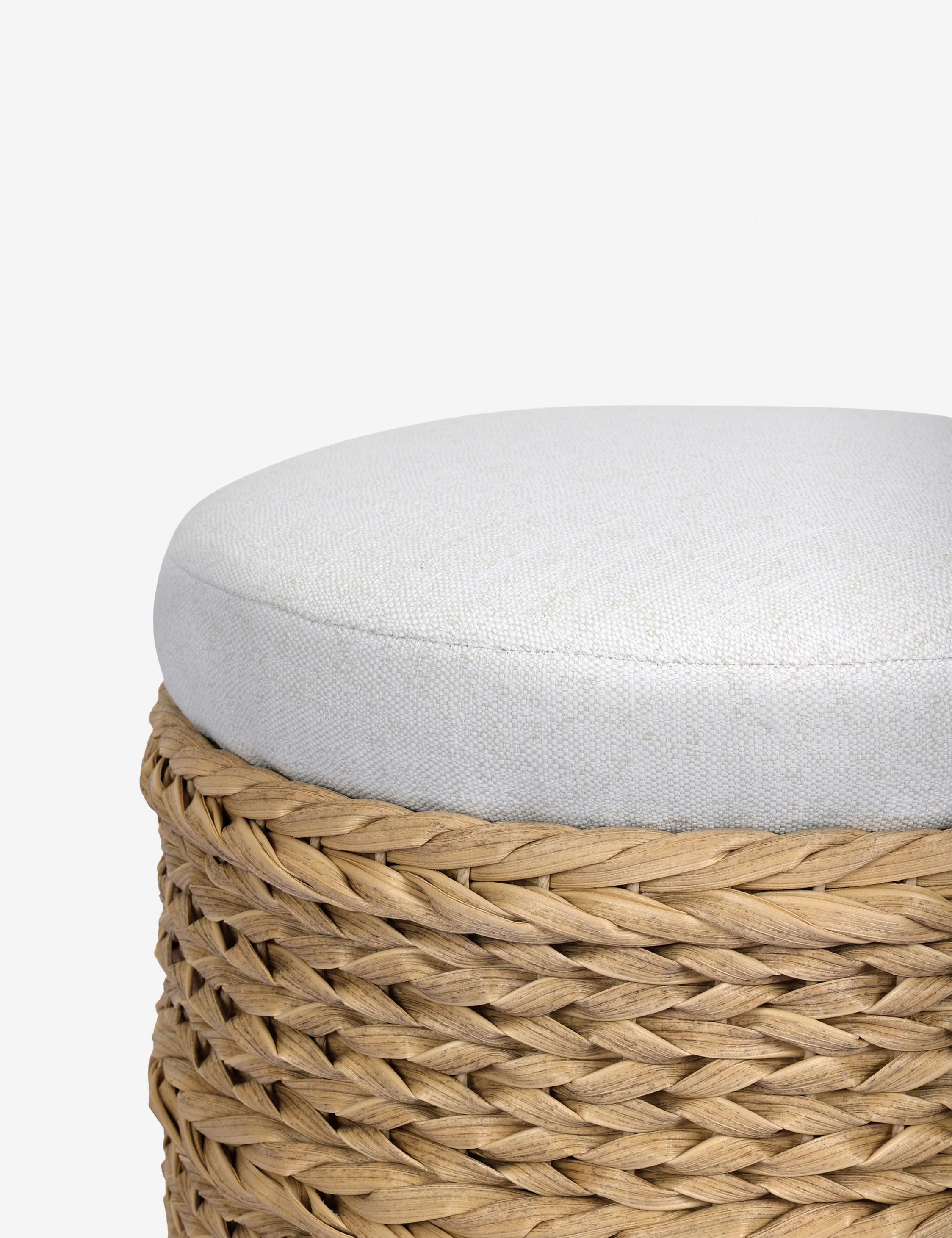 Rowan Indoor / Outdoor Round Ottoman by Amber Lewis x Four Hands - Image 4