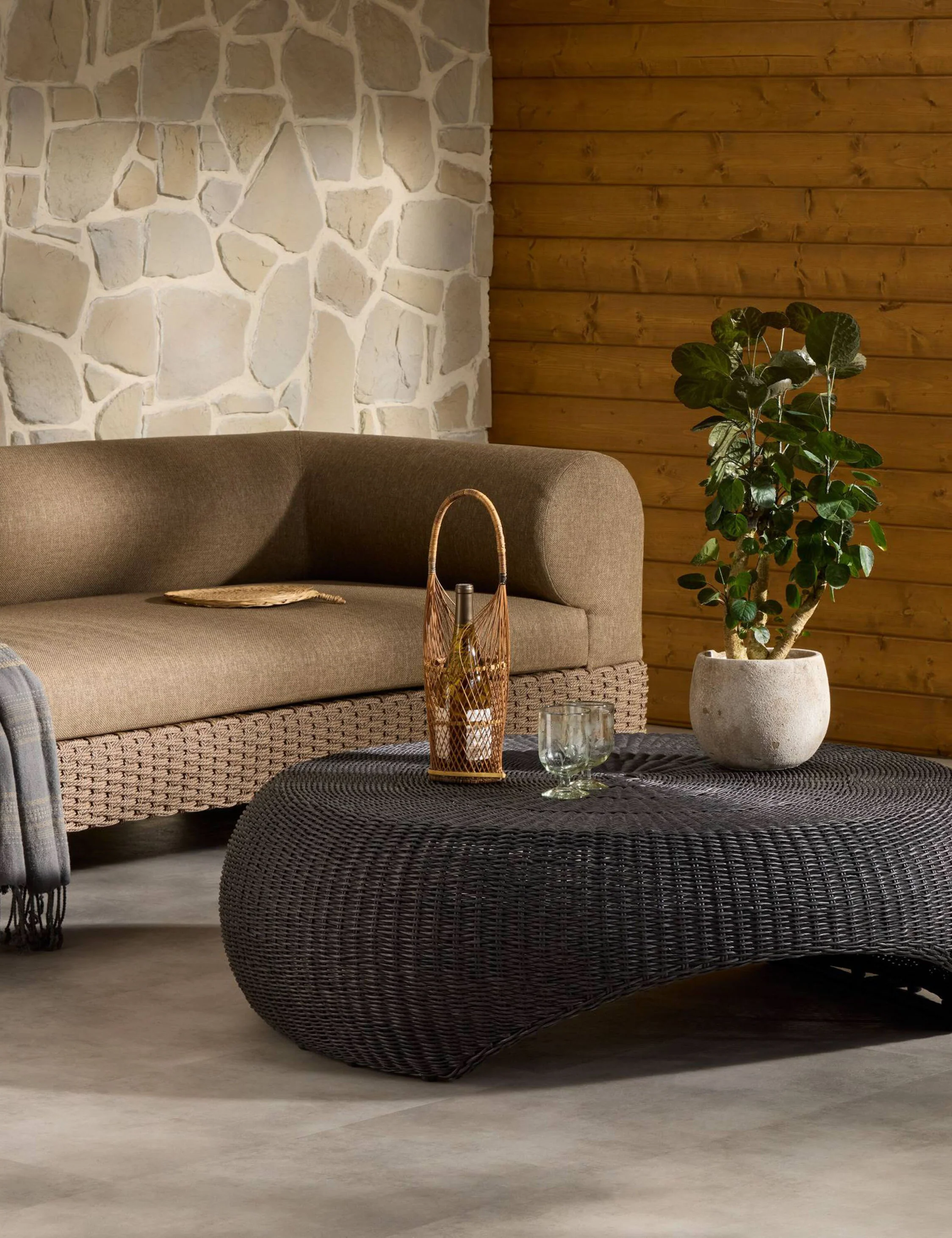 Salgado Outdoor Round Coffee Table - Image 8