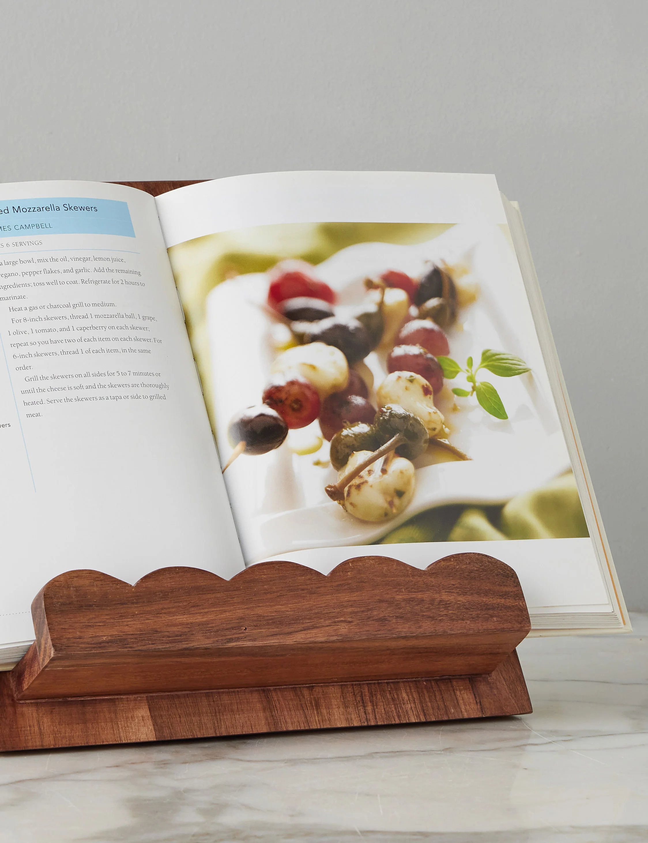 Scalloped Wood Book Stand by etúHOME - Image 4