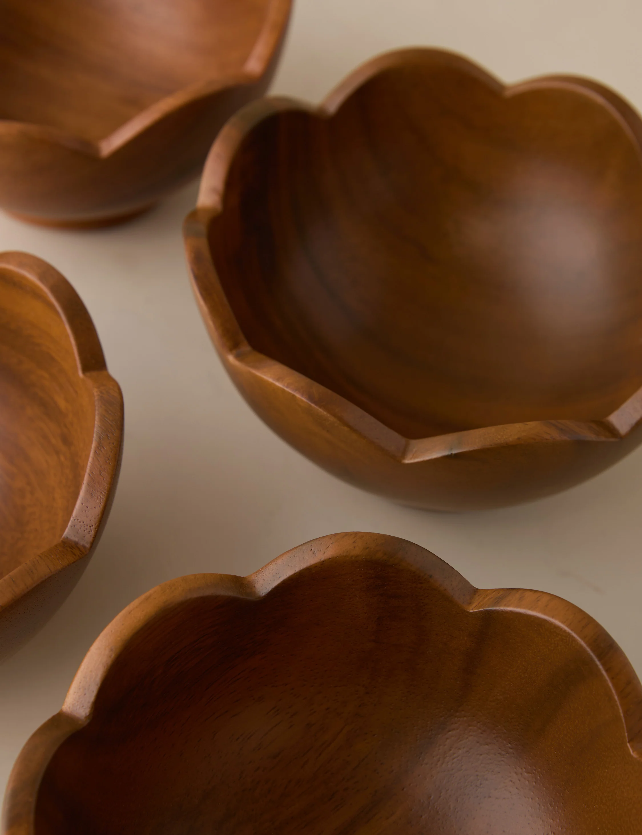 Scalloped Wood Bowls (Set of 4) by Sarah Sherman Samuel - Image 4