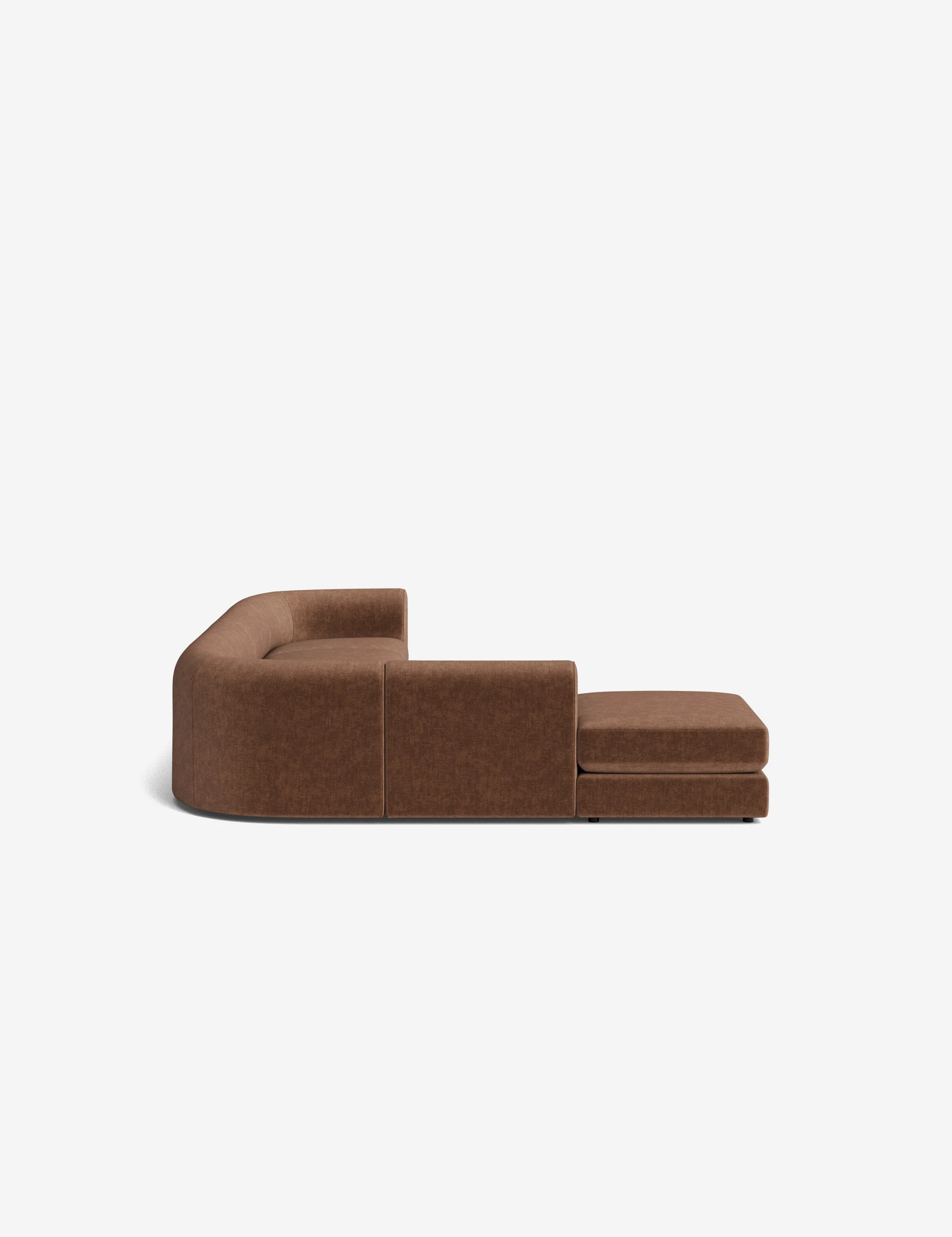 Sergio Modular Corner Sectional Sofa With Ottoman - Image 3