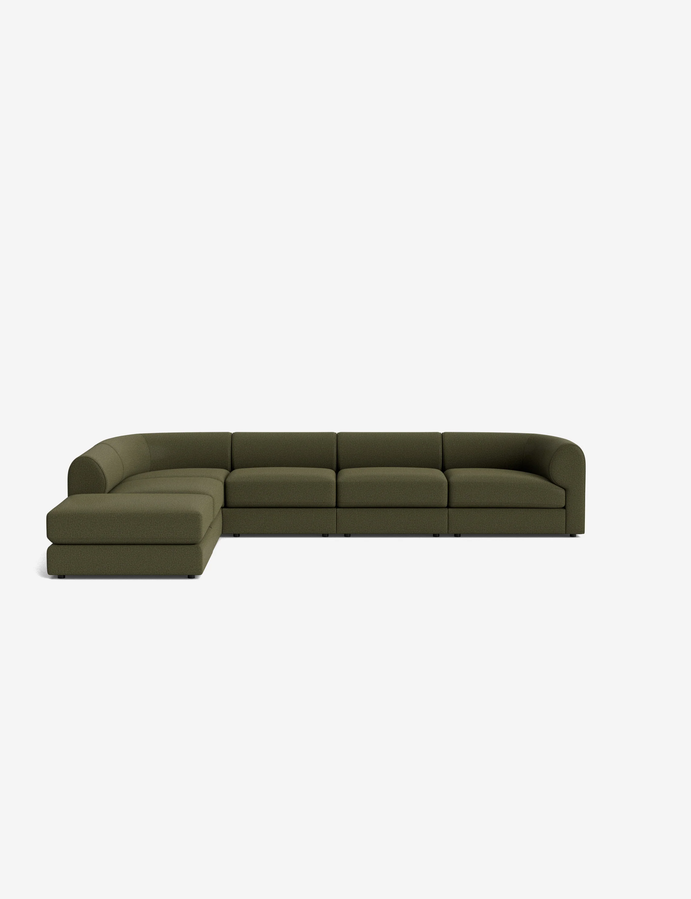 Sergio Modular Corner Sectional Sofa With Ottoman - Image 8