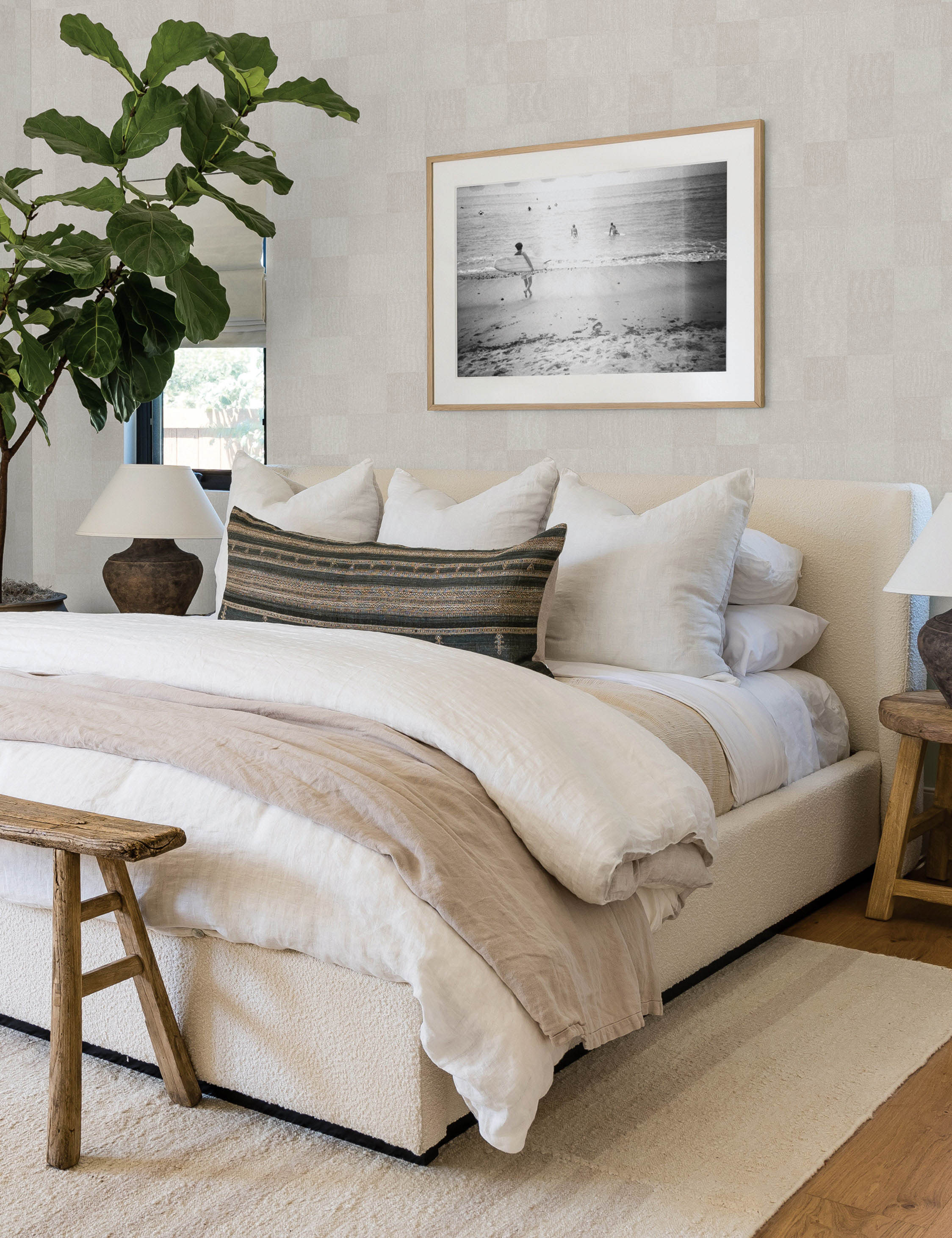 Textured Check Peel + Stick Wallpaper by Pure Salt - Image 8