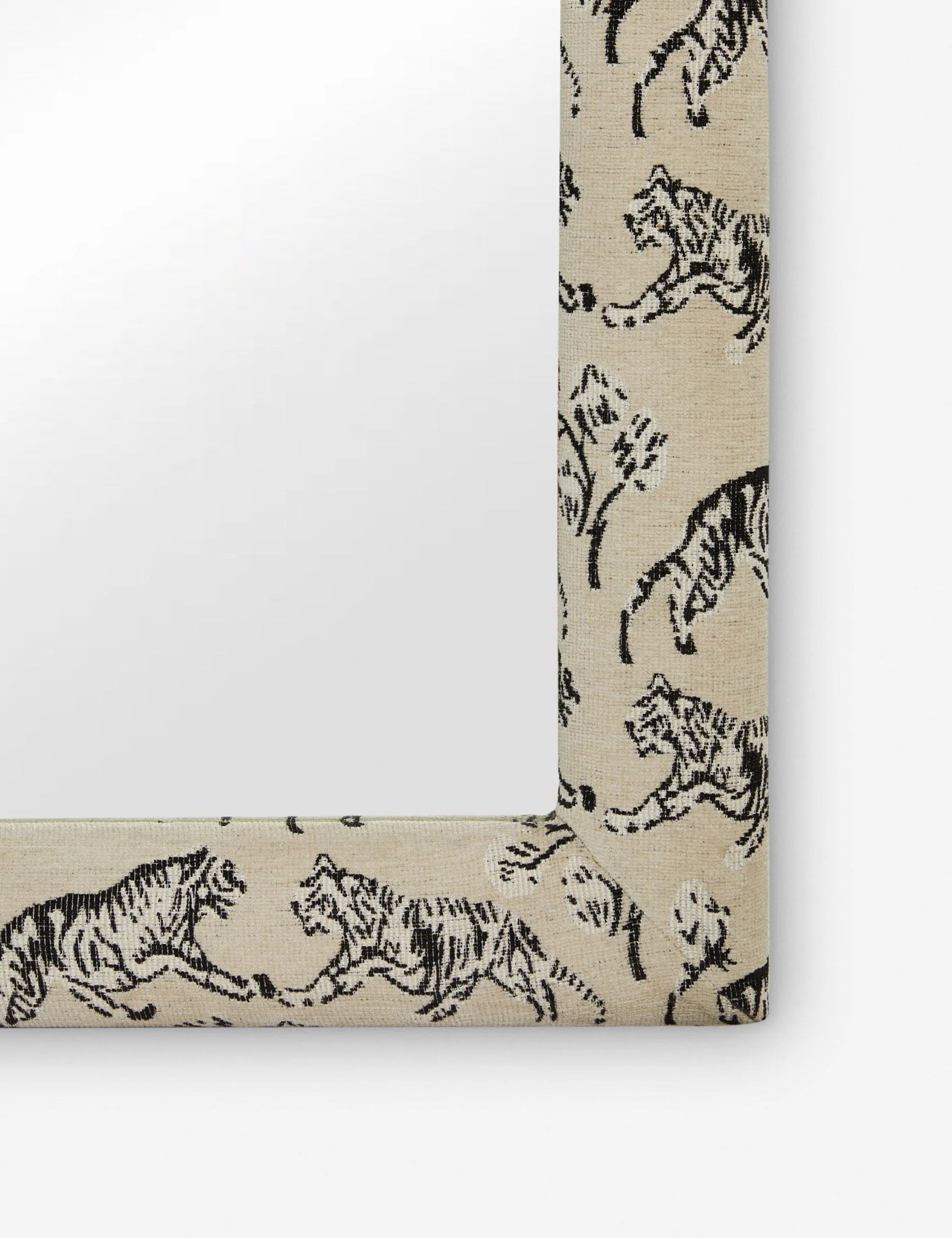 Tiger Upholstered Mantel Mirror by Sarah Sherman Samuel - Image 10