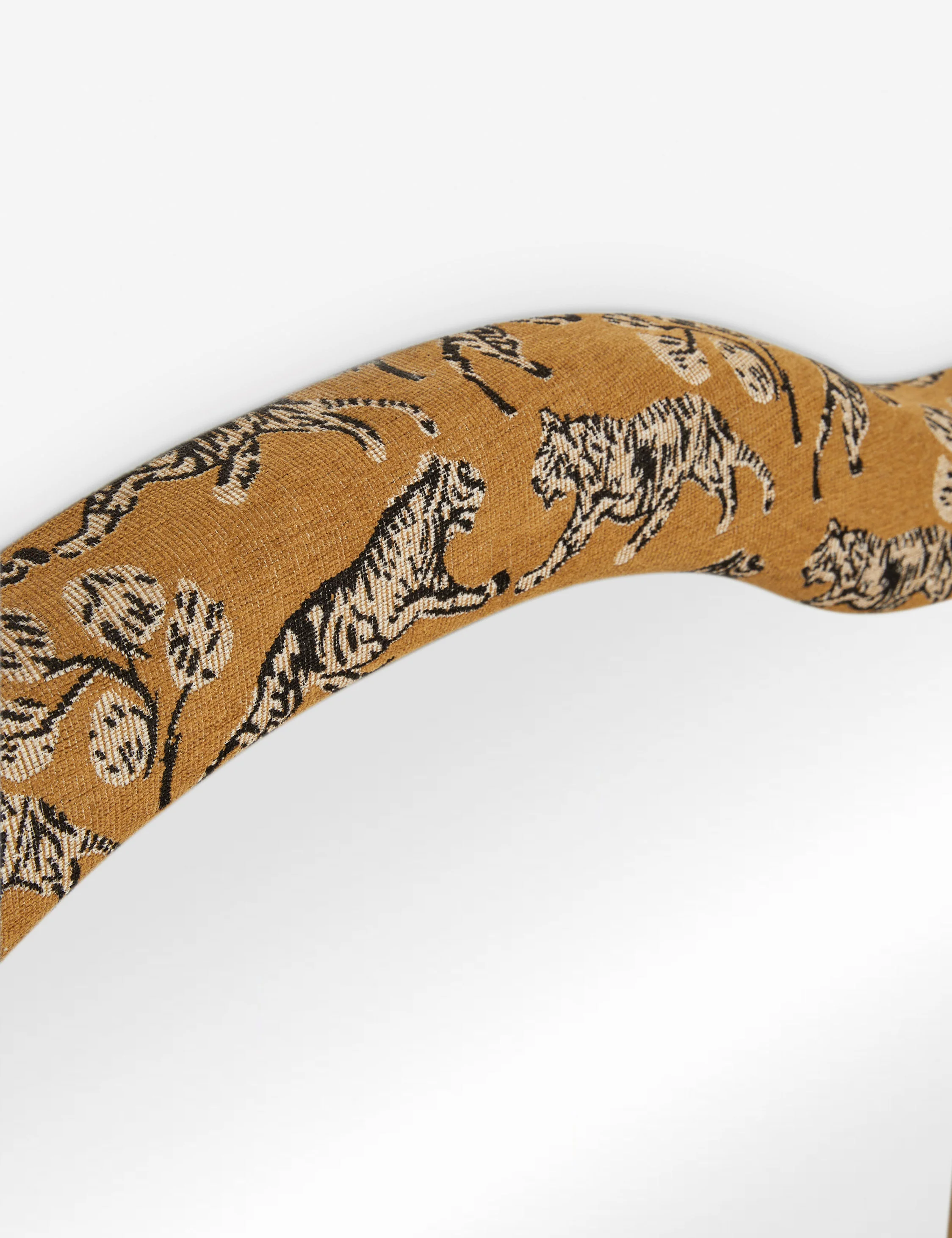 Tiger Upholstered Mantel Mirror by Sarah Sherman Samuel - Image 5