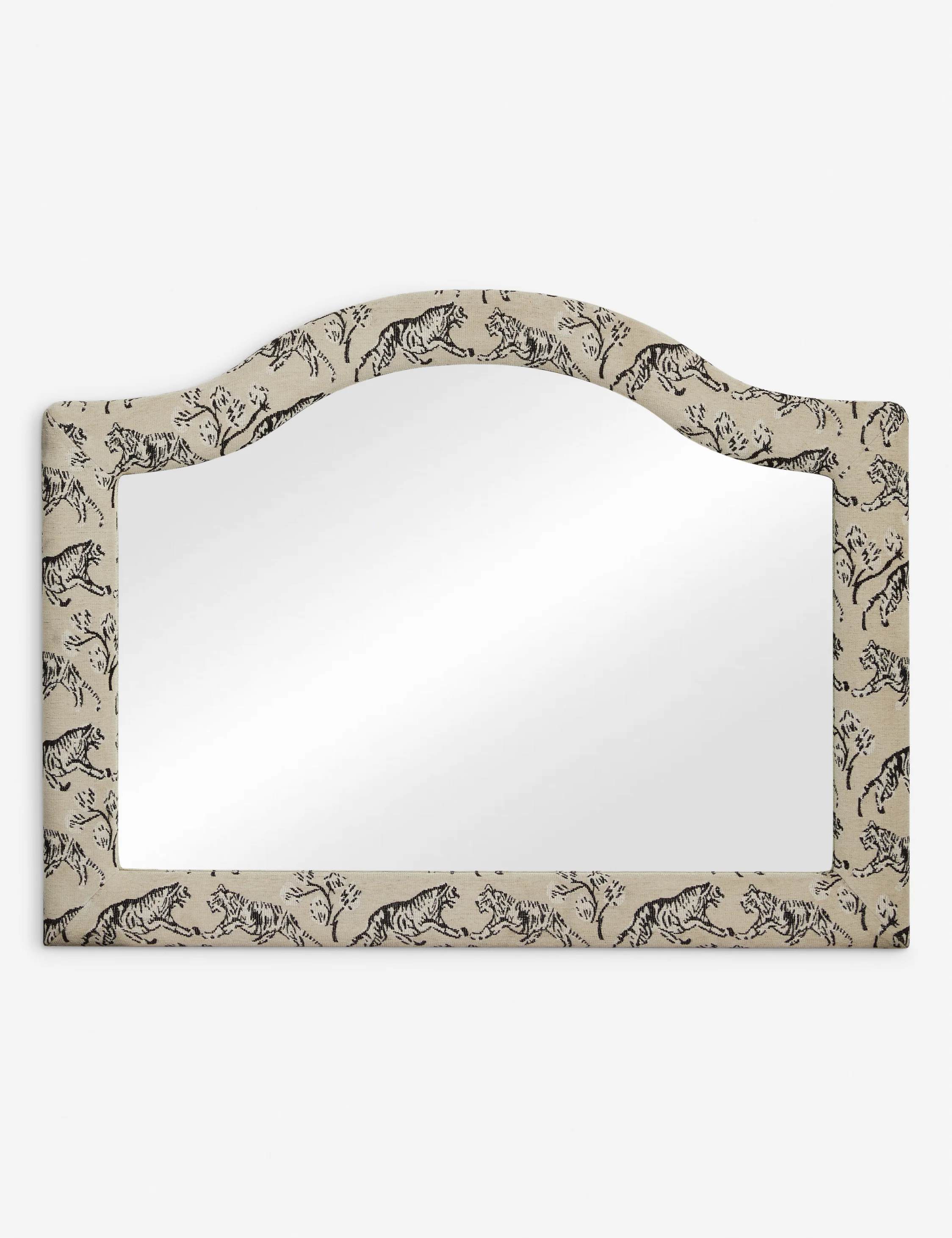 Tiger Upholstered Mantel Mirror by Sarah Sherman Samuel - Image 7