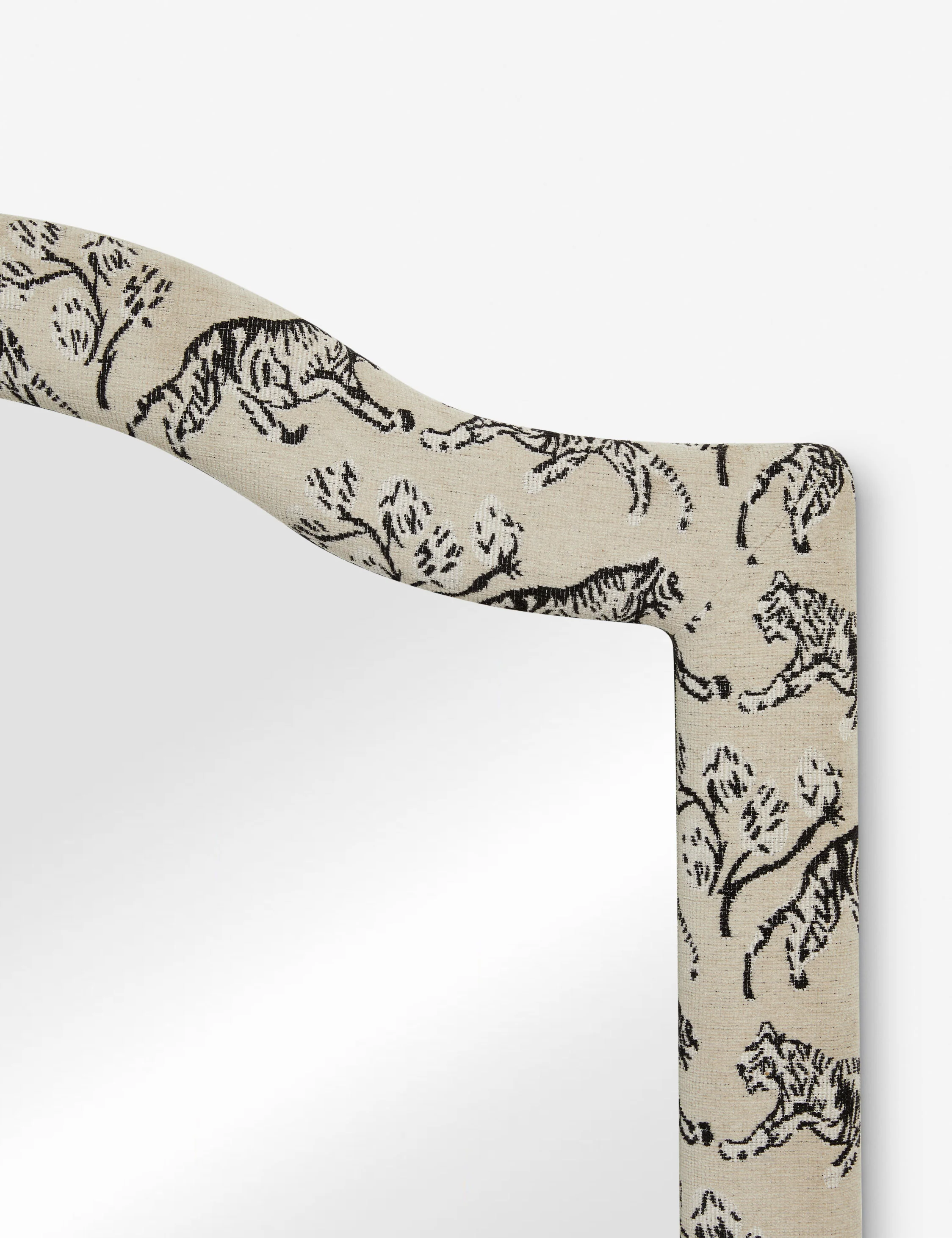 Tiger Upholstered Mantel Mirror by Sarah Sherman Samuel - Image 9