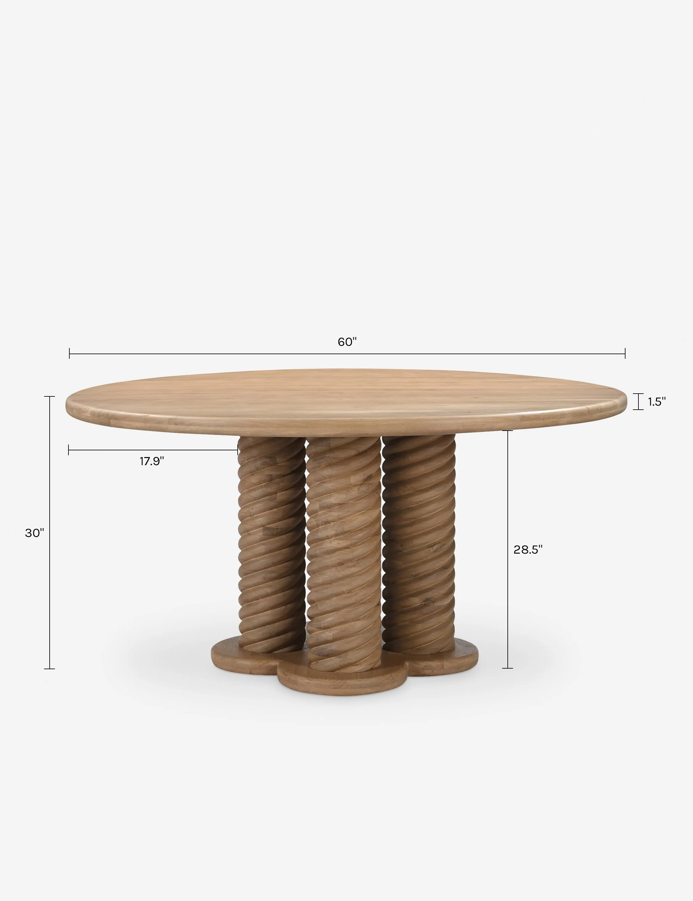 Treccia Round Dining Table by Gillian Segal for Moe's - Image 9