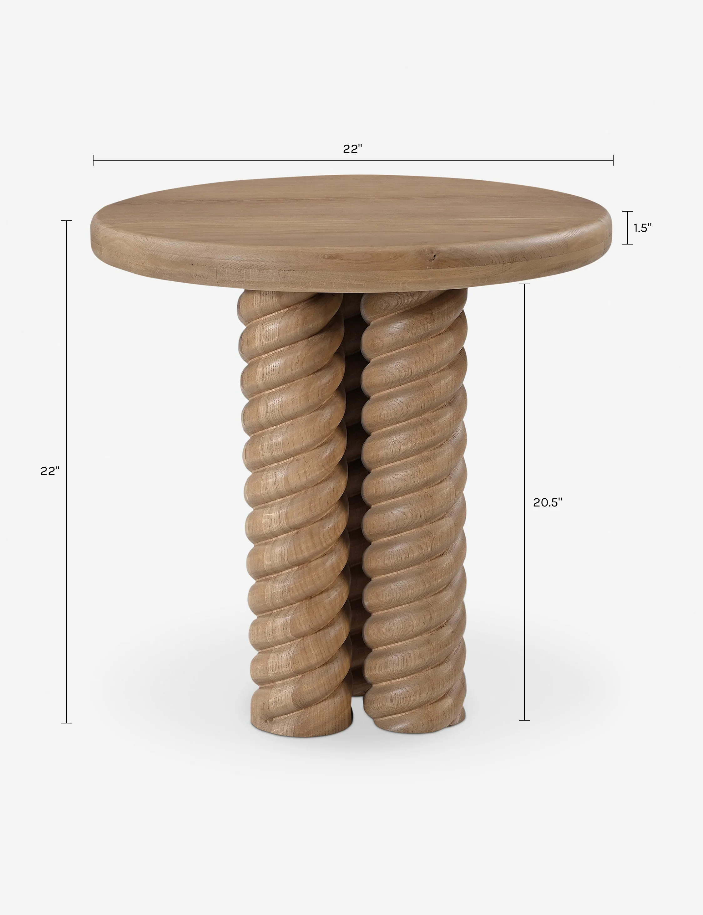 Treccia Round Side Table by Gillian Segal for Moe's - Image 7
