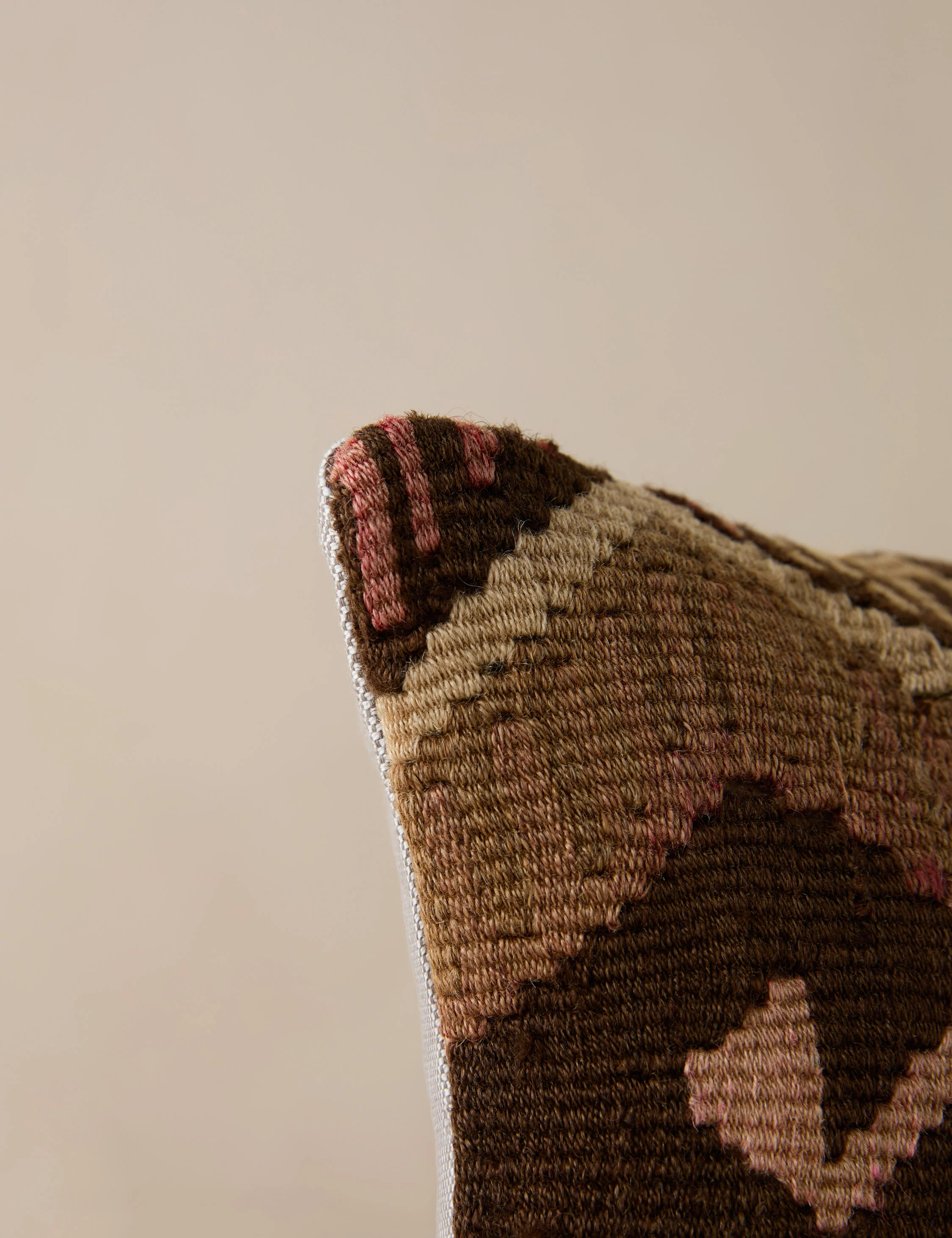 Vintage Lumbar Pillow No. 182, 12" x 20" - Image 3