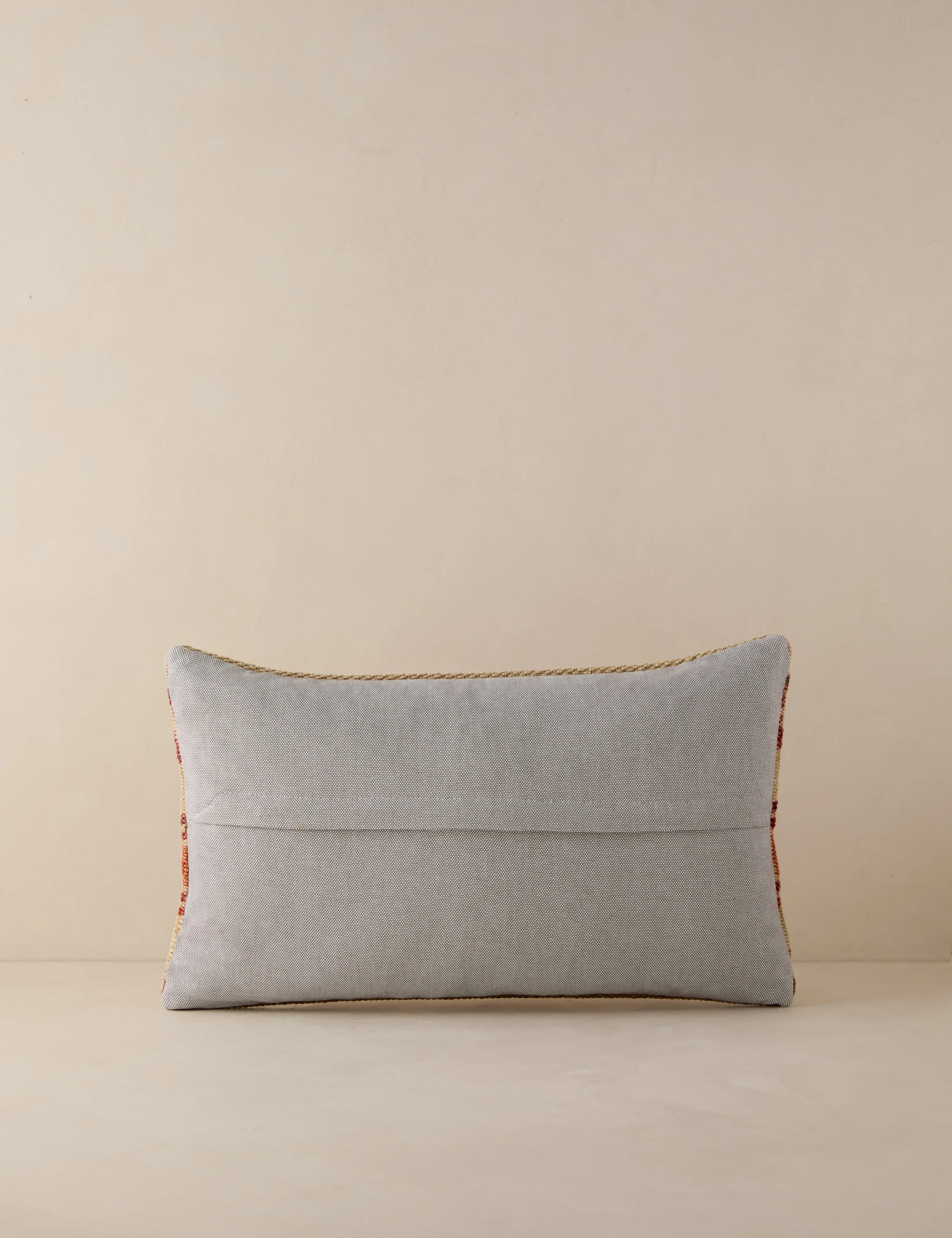 Vintage Lumbar Pillow No. 194, 12" x 20" - Image 2
