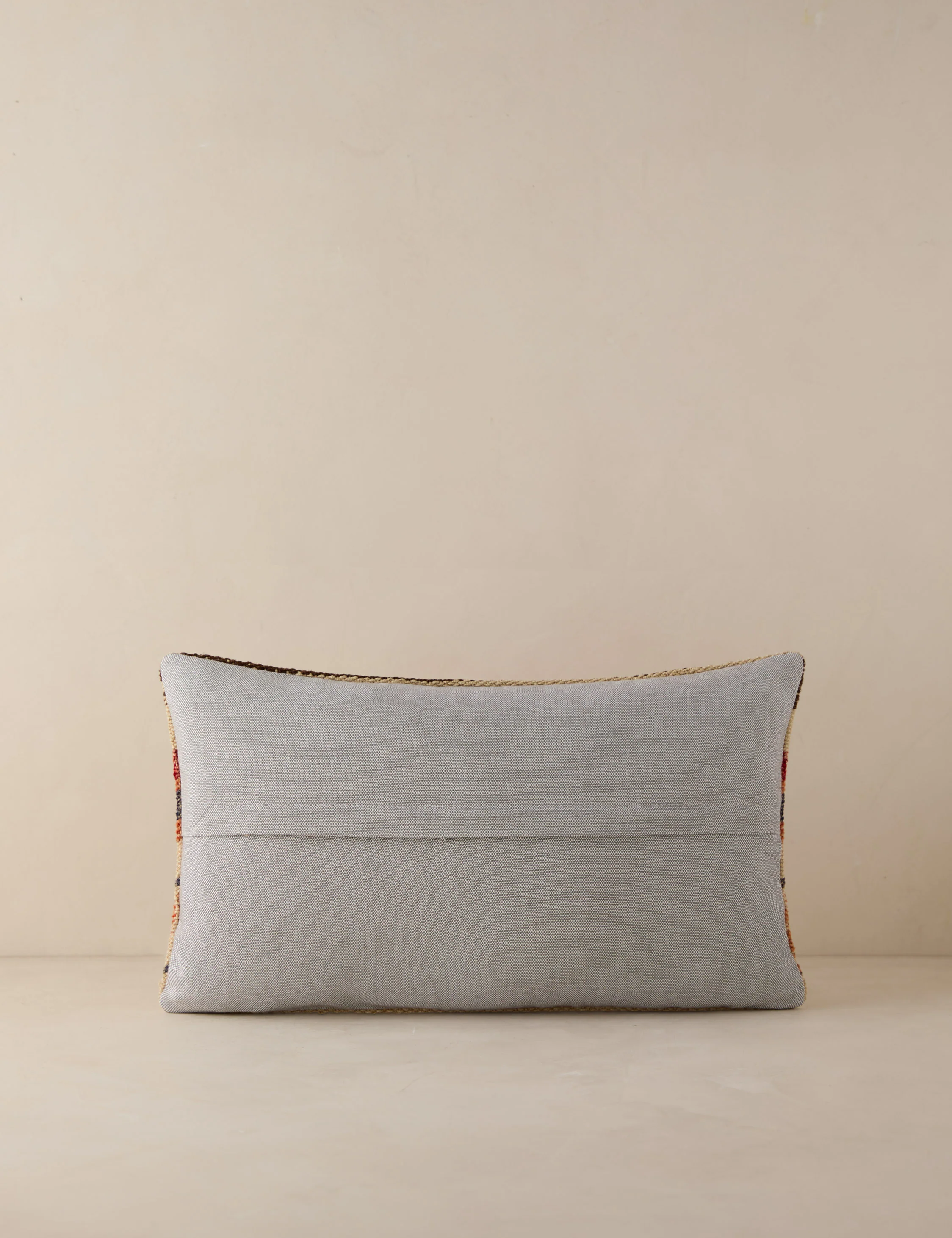 Vintage Lumbar Pillow No. 196, 12" x 20" - Image 2