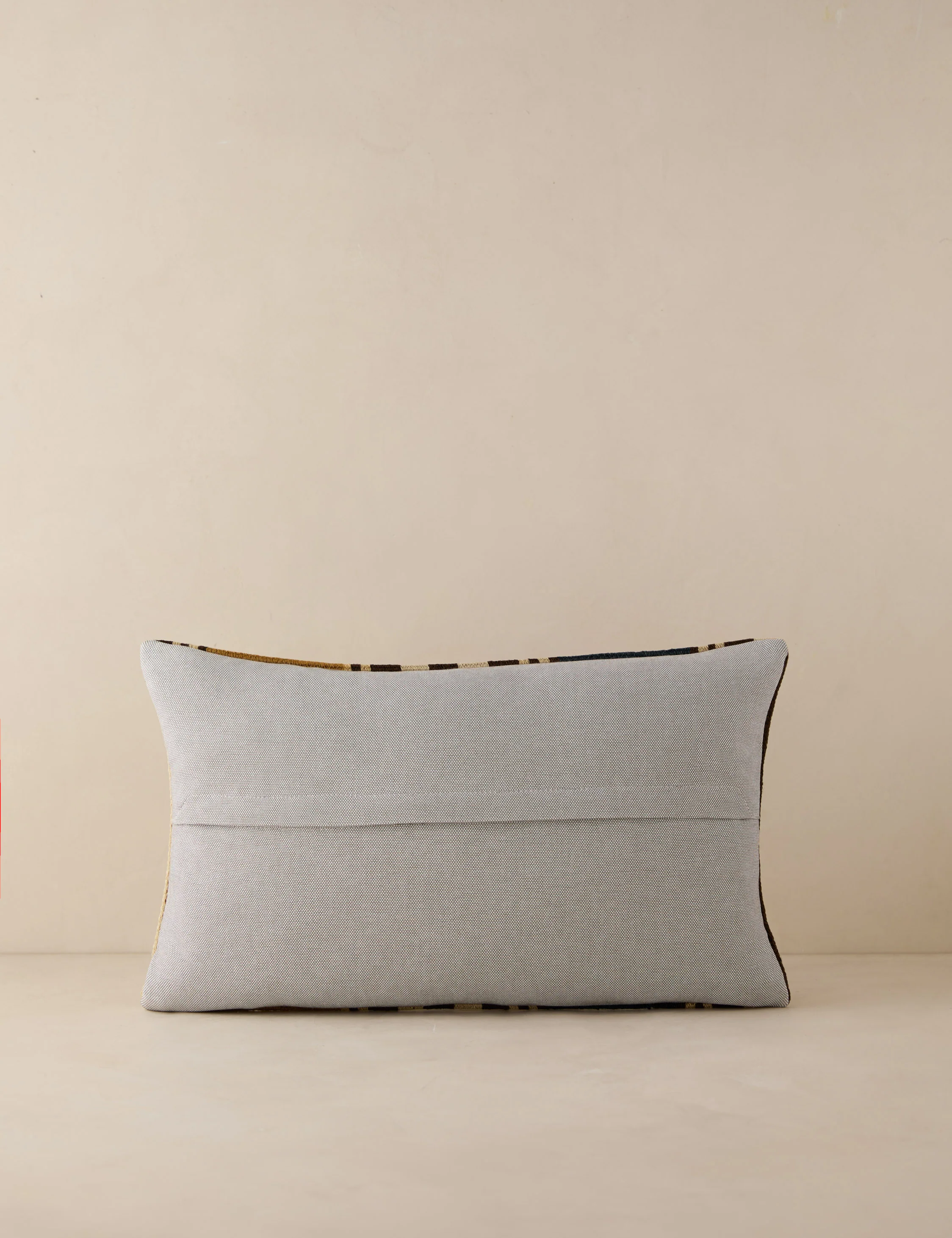 Vintage Lumbar Pillow No. 204, 12" x 20" - Image 2