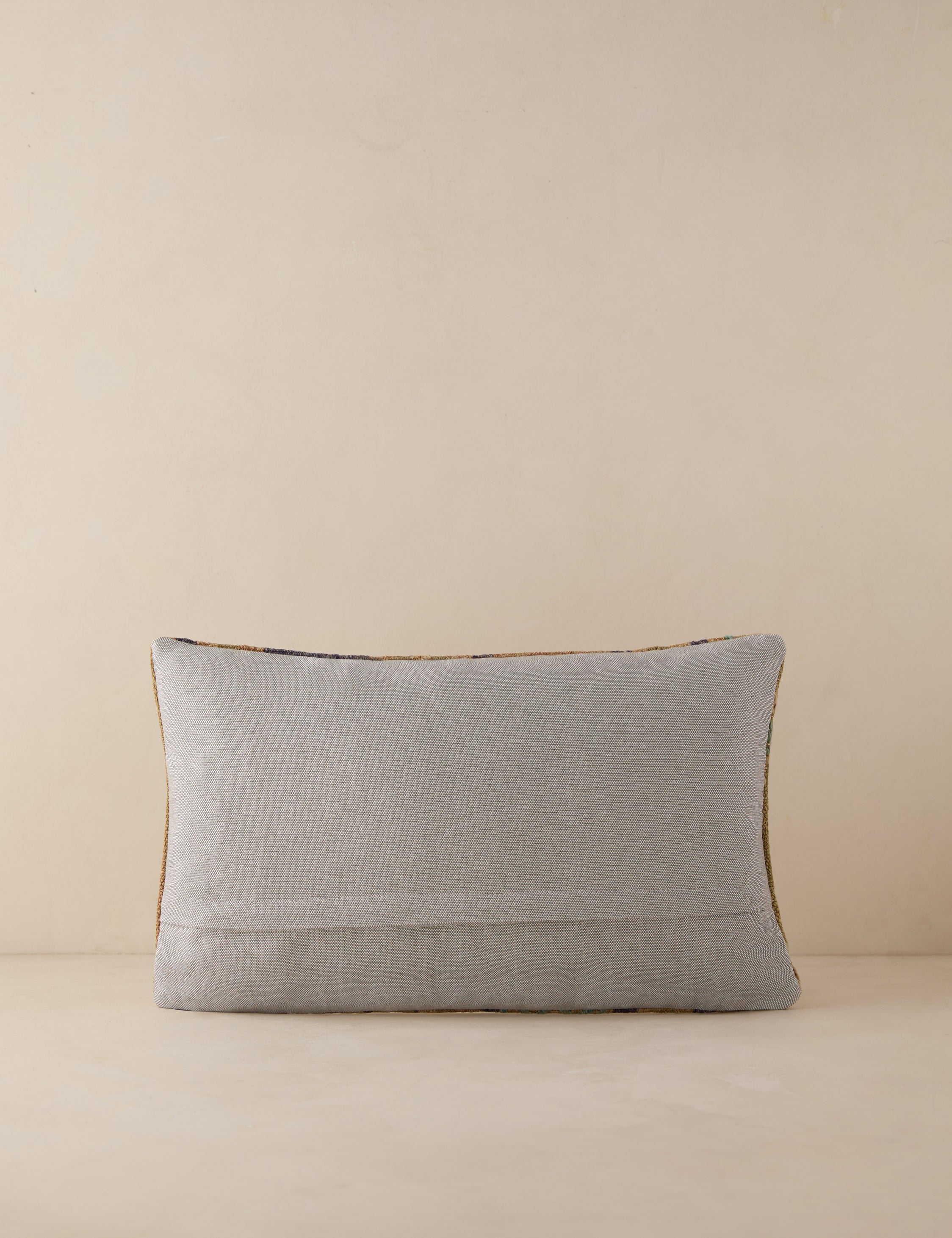 Vintage Lumbar Pillow No. 209, 12" x 20" - Image 2