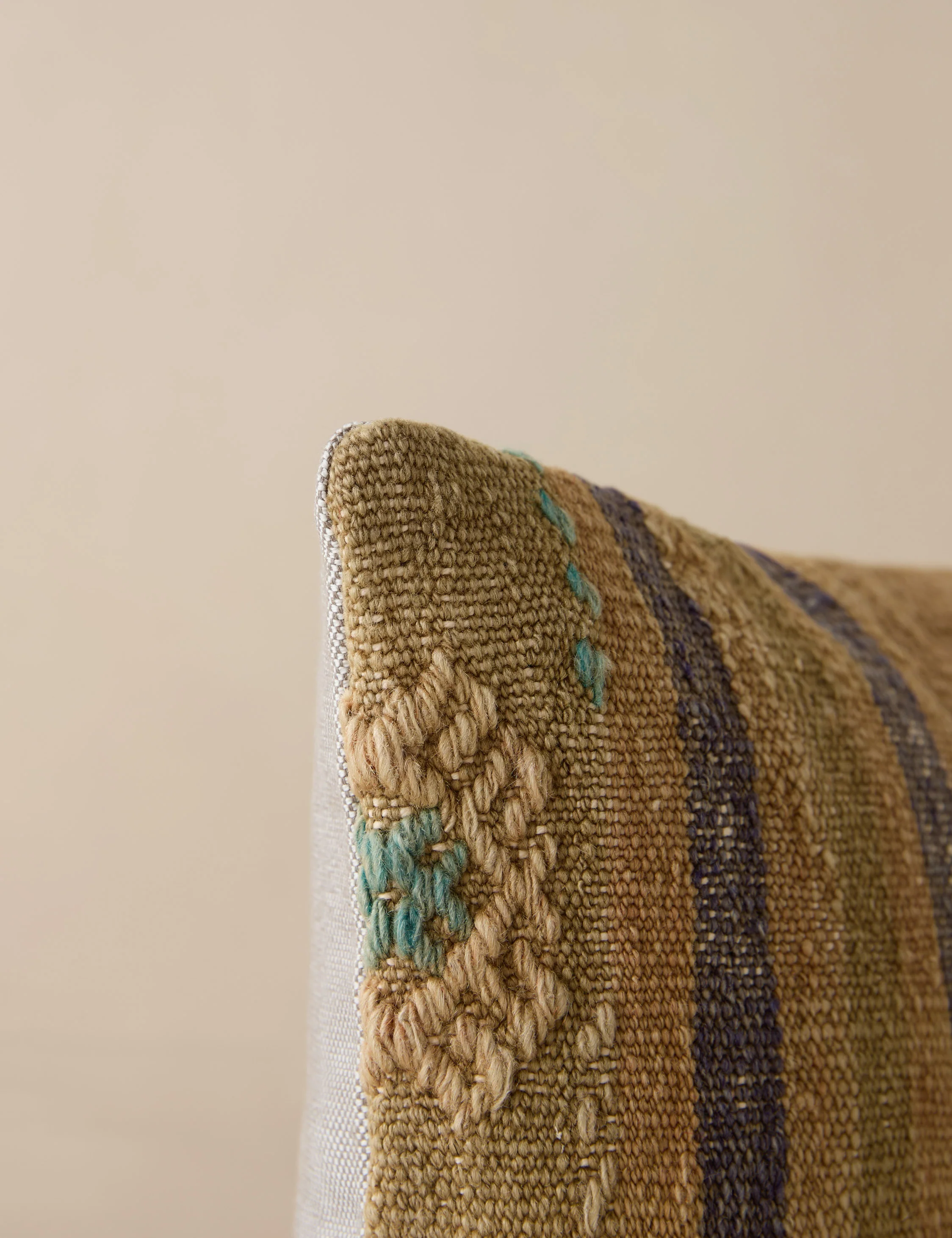 Vintage Lumbar Pillow No. 209, 12" x 20" - Image 3