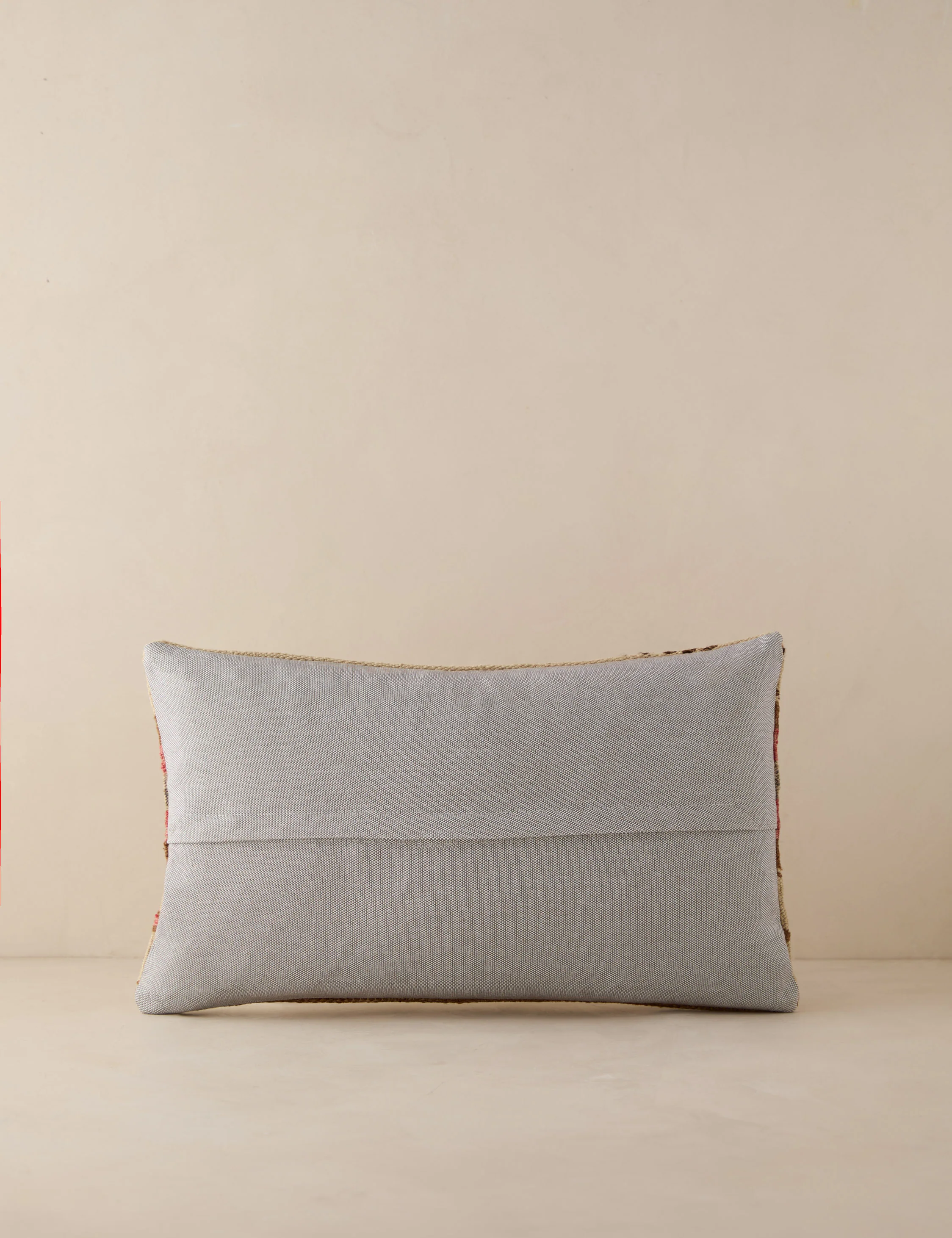 Vintage Lumbar Pillow No. 210, 12" x 20" - Image 2