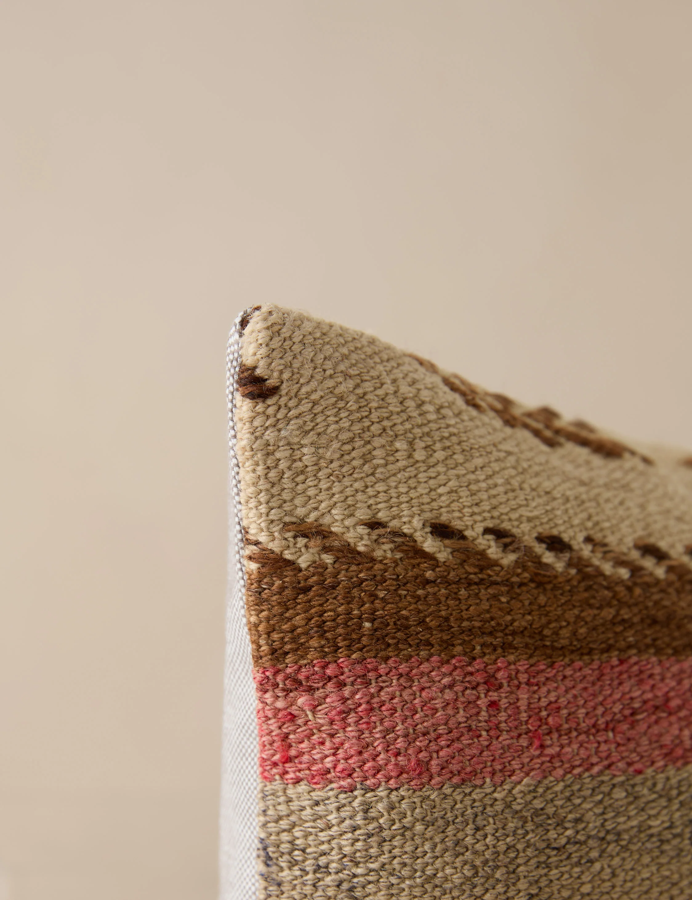 Vintage Lumbar Pillow No. 210, 12" x 20" - Image 3