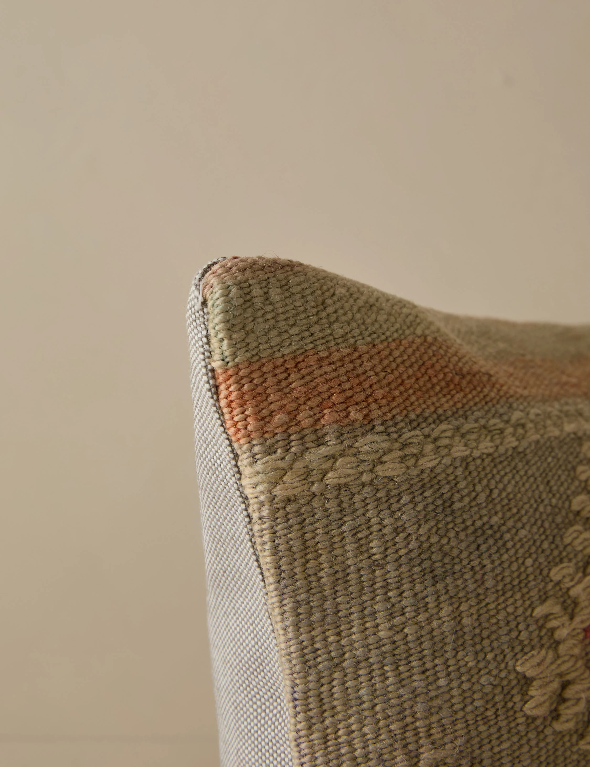 Vintage Lumbar Pillow No. 281, 12" x 20" - Image 3