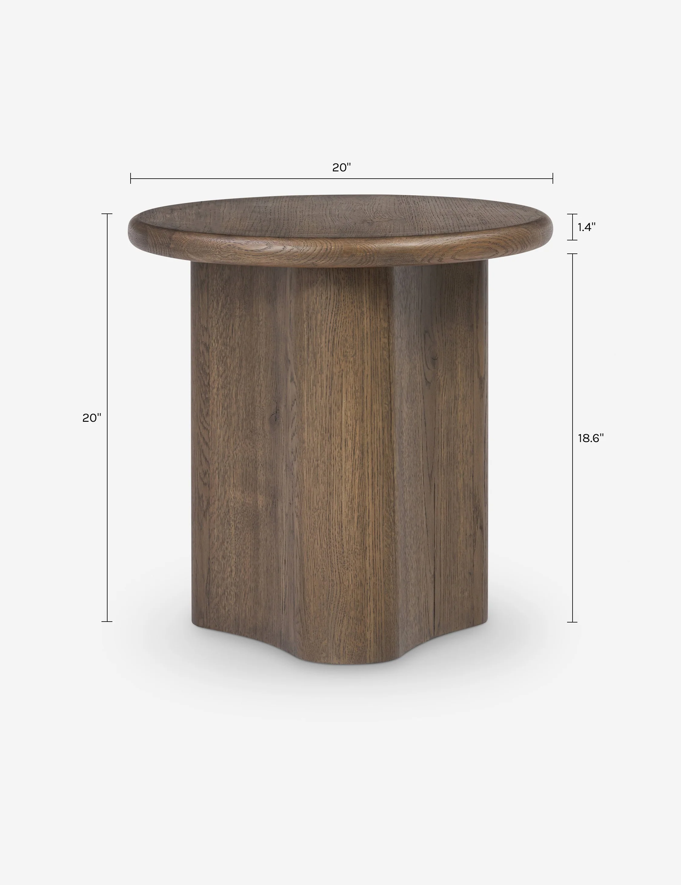 Waylie Large Round Side Table by Amber Lewis x Four Hands - Image 7