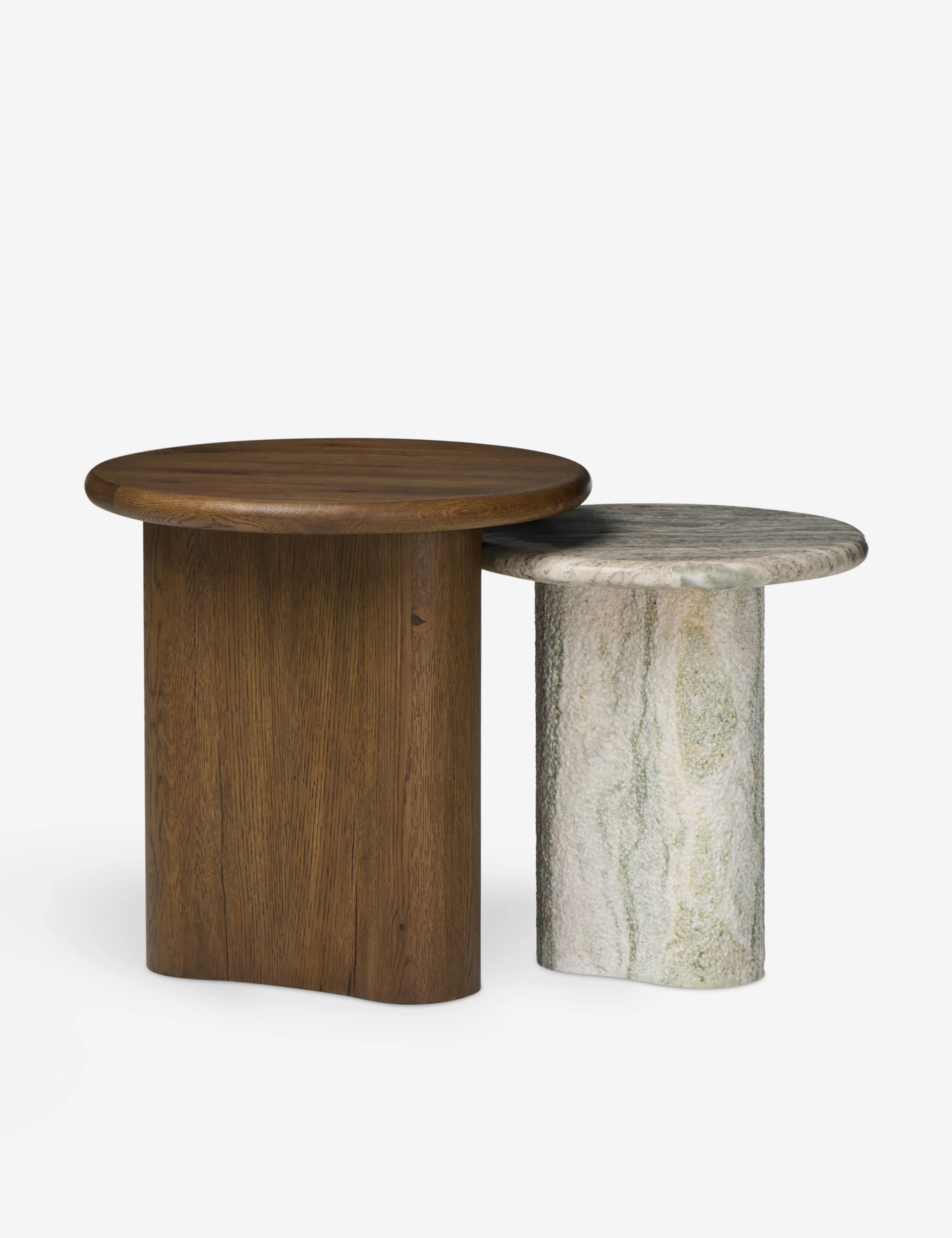 Waylie Nesting Round Side Tables (Set of 2) by Amber Lewis x Four Hands - Image 2