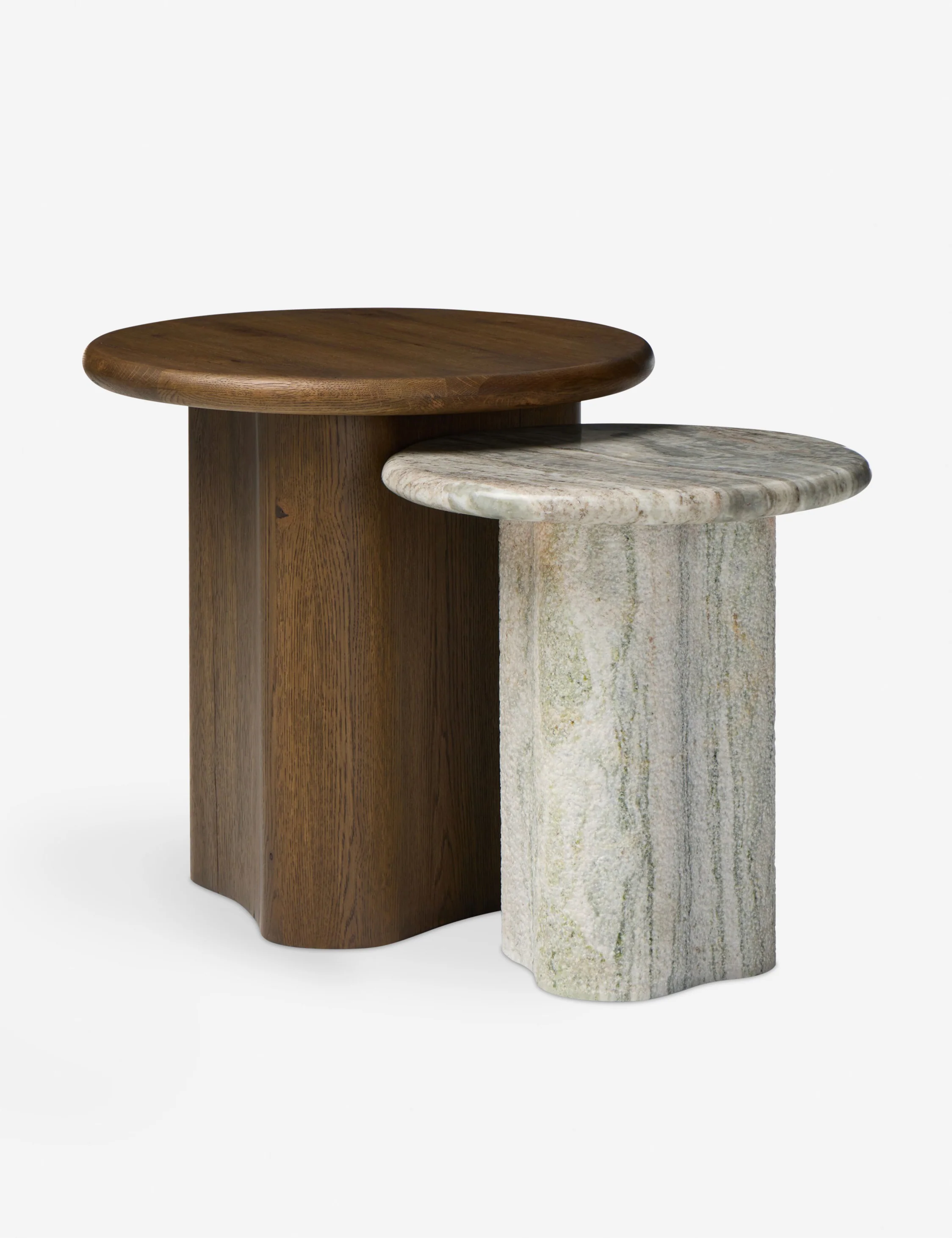 Waylie Nesting Round Side Tables (Set of 2) by Amber Lewis x Four Hands - Image 3