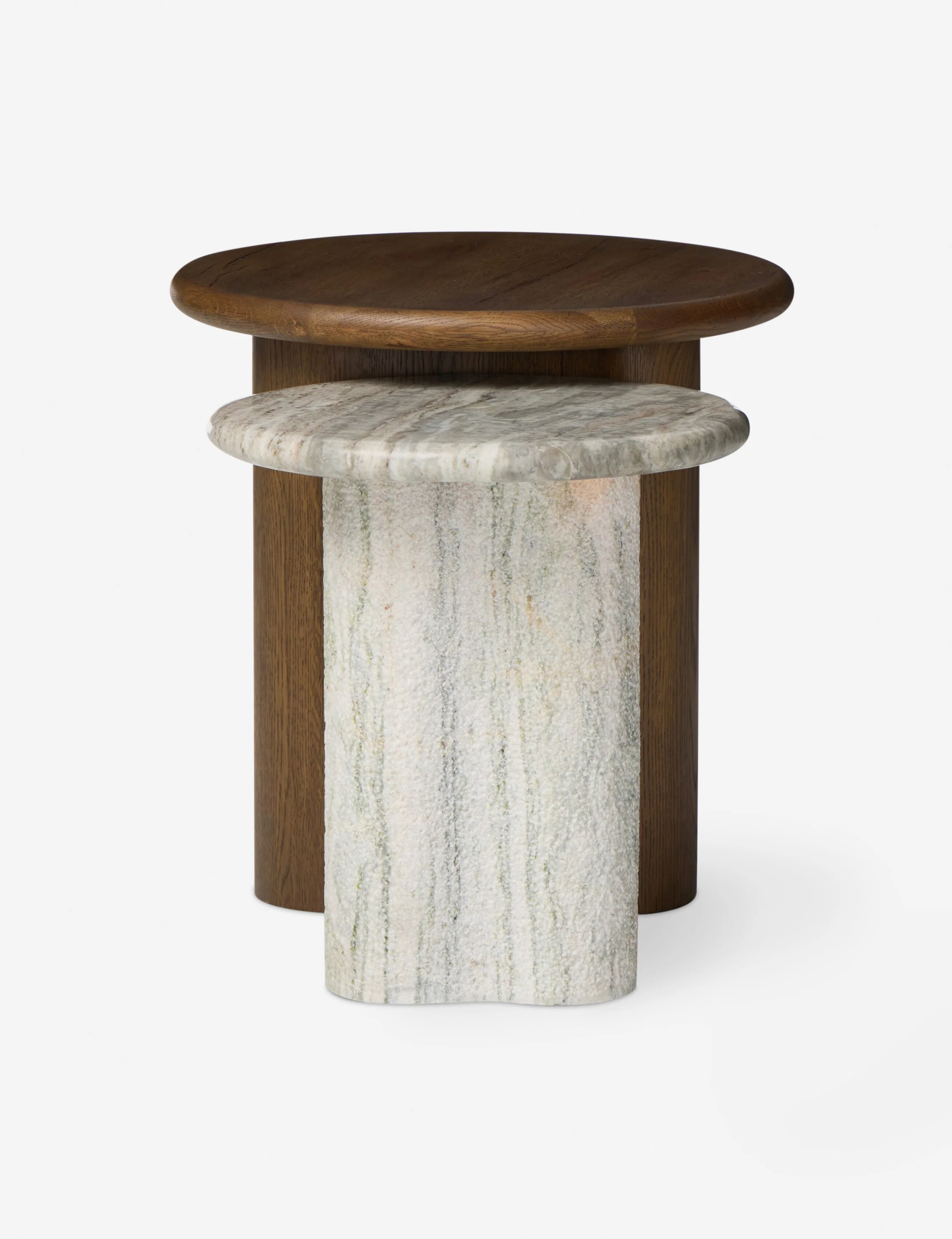 Waylie Nesting Round Side Tables (Set of 2) by Amber Lewis x Four Hands - Image 4