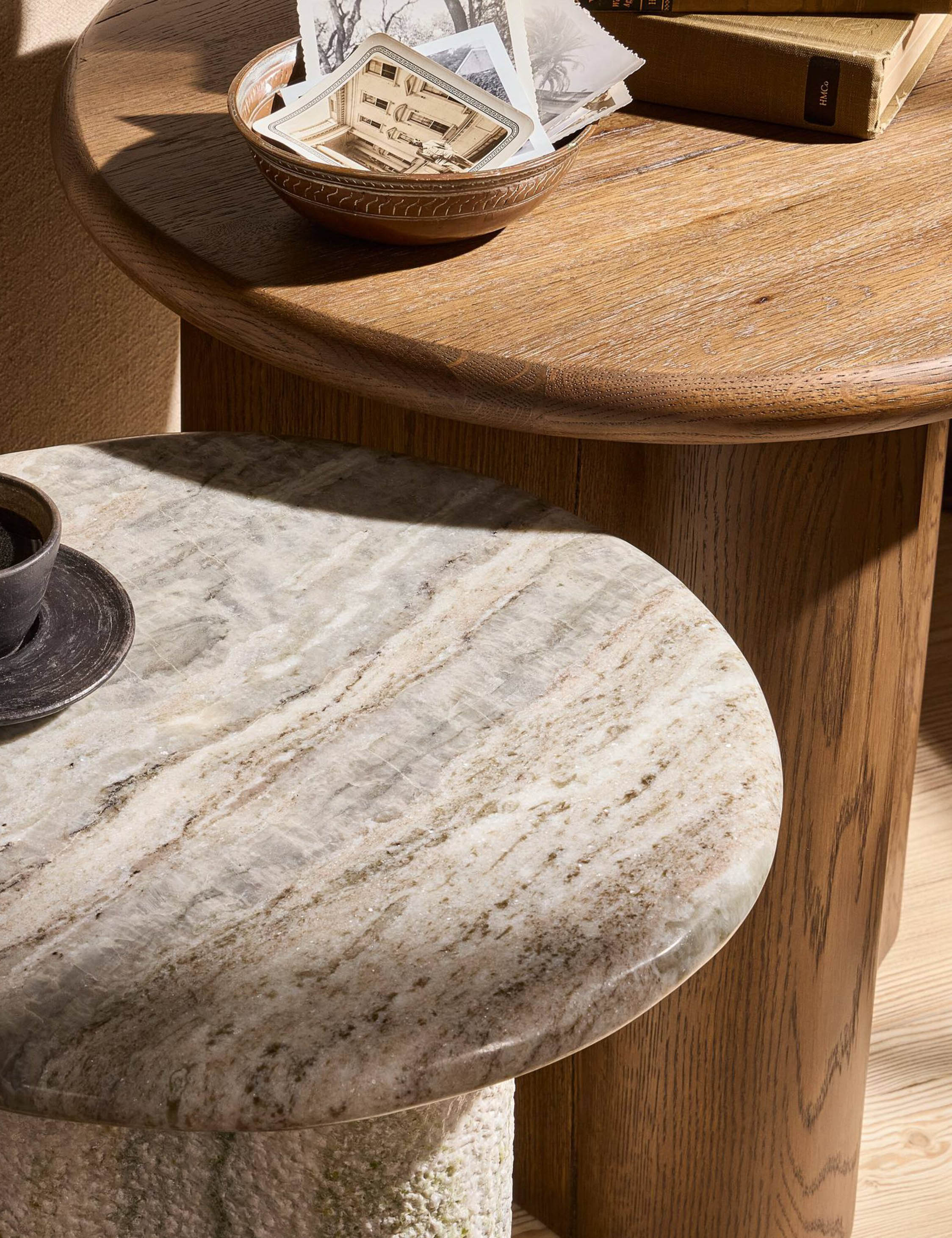 Waylie Nesting Round Side Tables (Set of 2) by Amber Lewis x Four Hands - Image 6