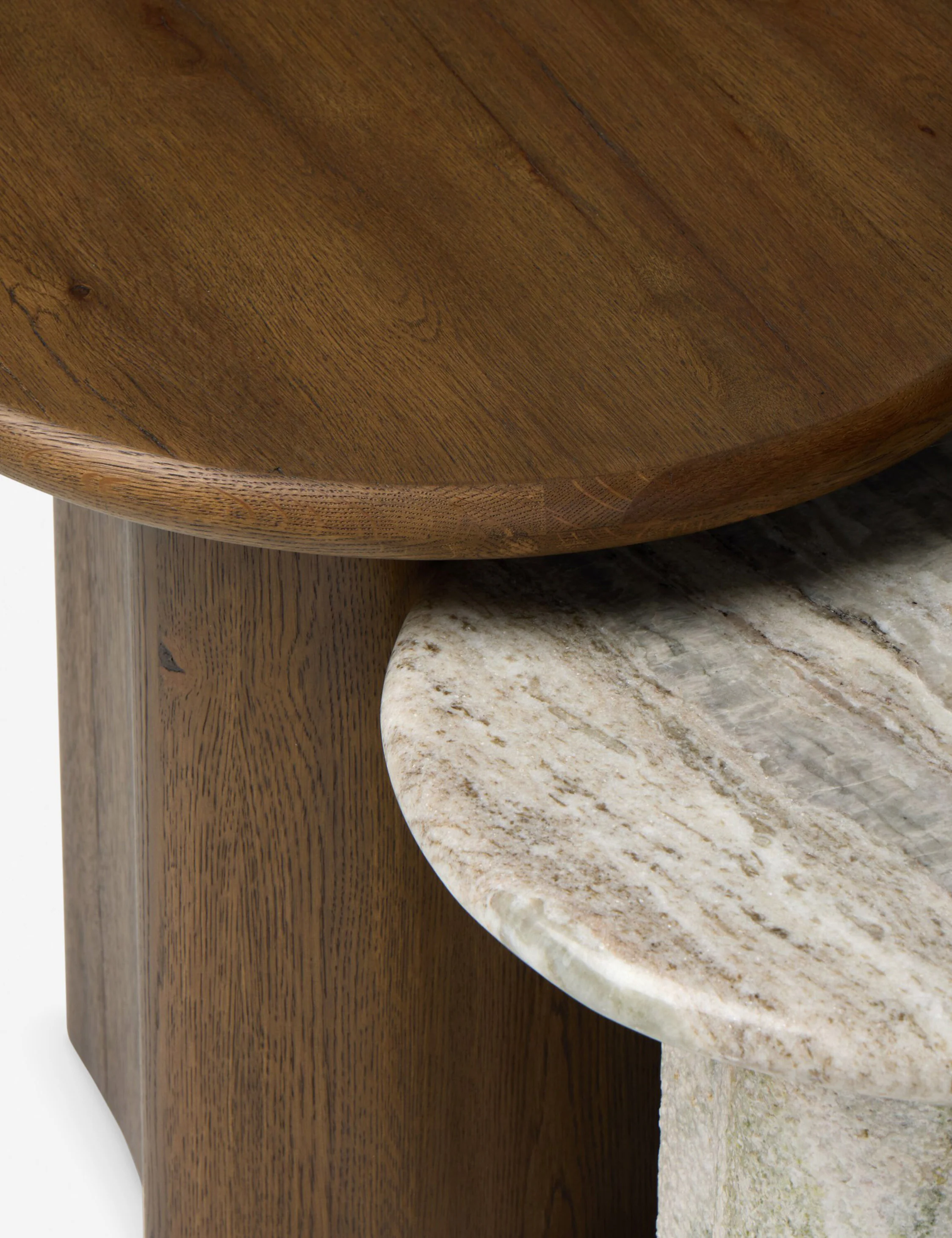 Waylie Nesting Round Side Tables (Set of 2) by Amber Lewis x Four Hands - Image 7