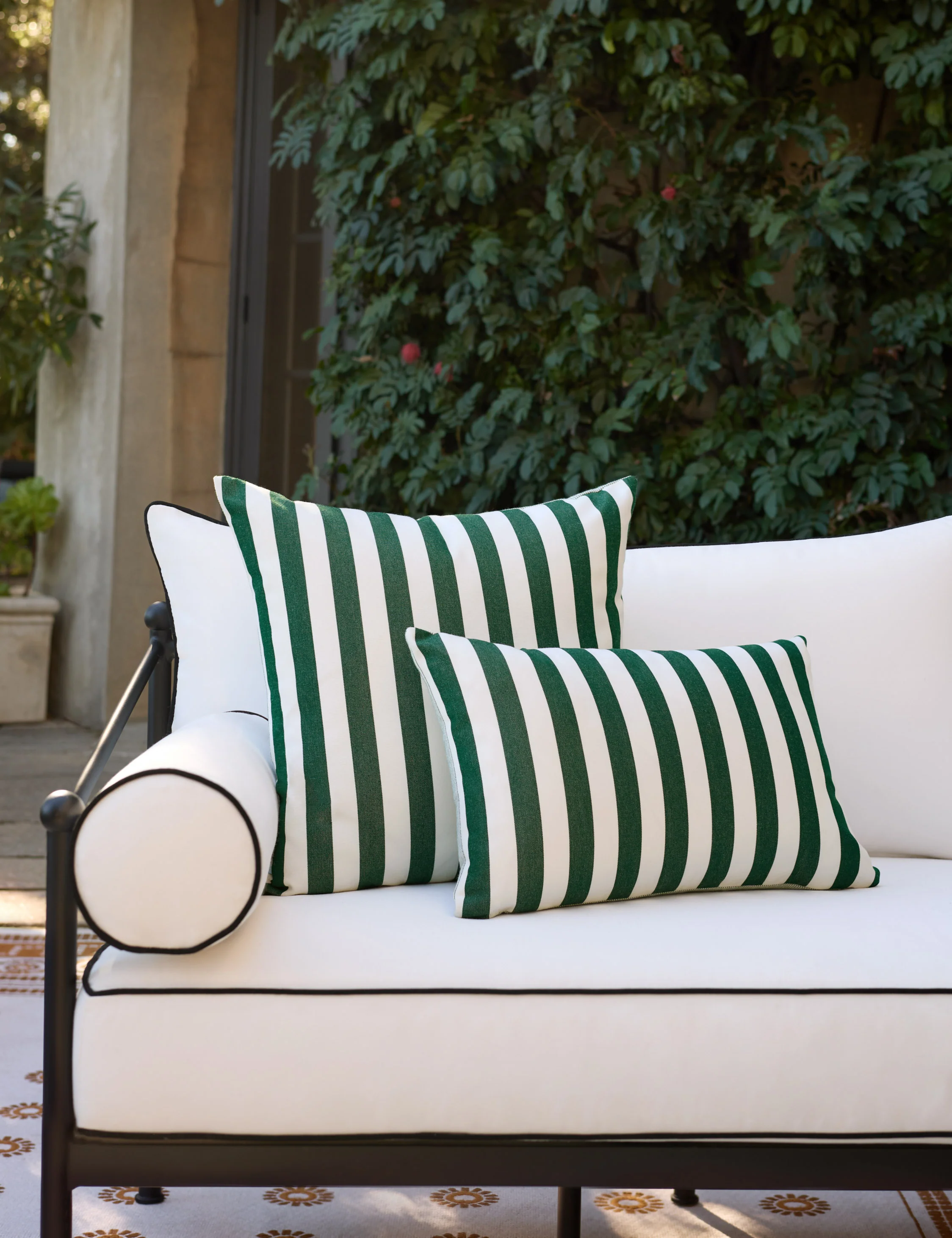 Yvonne Reversible Indoor / Outdoor Pillow by Sunbrella for Lulu and Georgia - Image 2